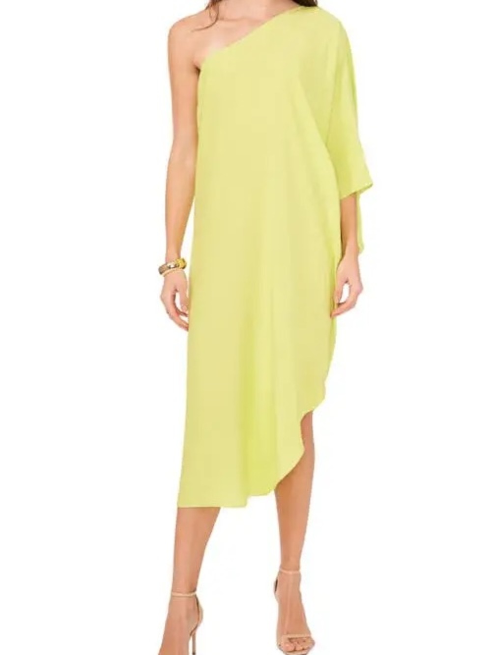 Vince Camuto One Shoulder Asymmetric Dress